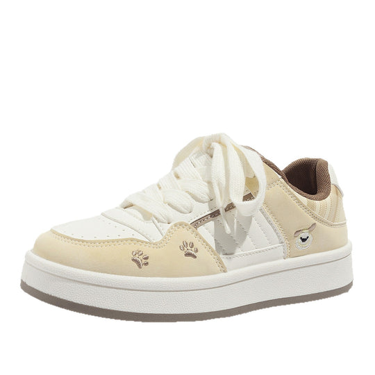 Damen Sneaker mit niedlichen Tierapplikationen und gepolsterter Innensohle EB
