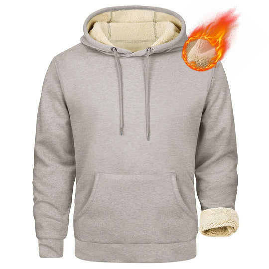 Herren Fleece-Kapuzenpullover mit innenliegendem Kuschelfutter EB