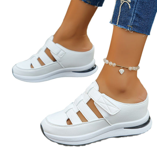 Damen Komfort-Sandalen mit verstellbaren Riemen und ergonomischem Fußbett EB