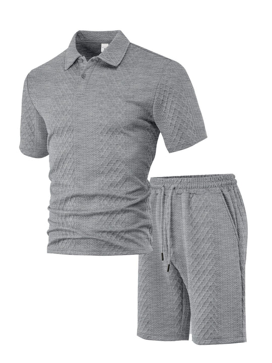 Damen lässiges Polo-Set mit Shorts EB