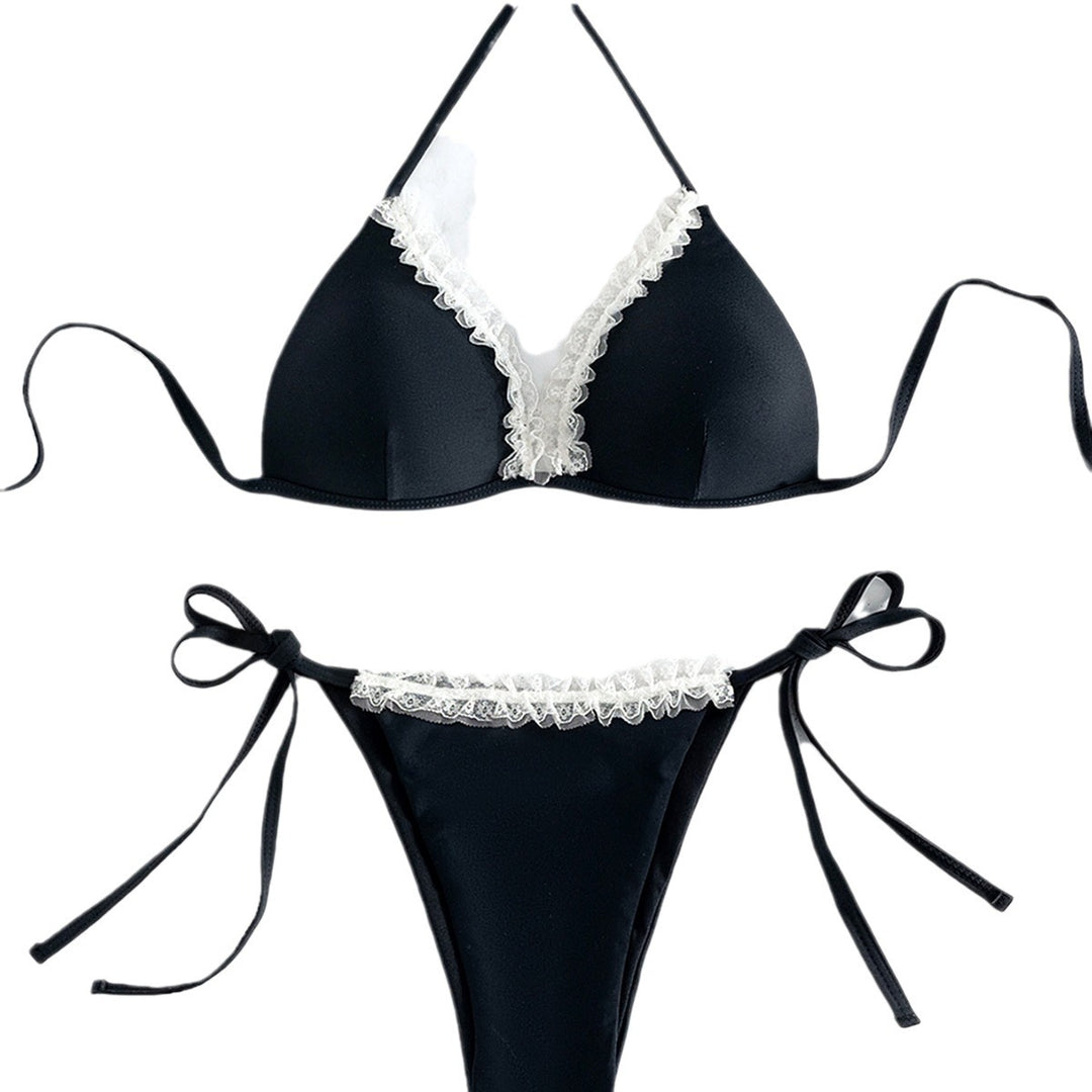 Damen Triangel-Bikini im eleganten Spitzen-Design EB
