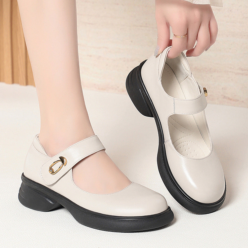 Damen Mary Jane Schuhe mit anatomischer Sohle und elegantem Riemen EB
