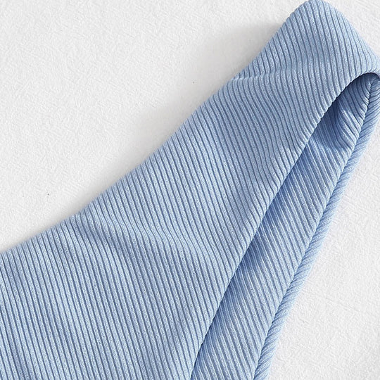 Damen Bügel-Bikini mit streifenförmigem Design EB