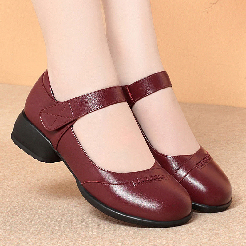 Damen Mary Jane Ballerinas mit verstellbarem Riemen und komfortabler Sohle EB