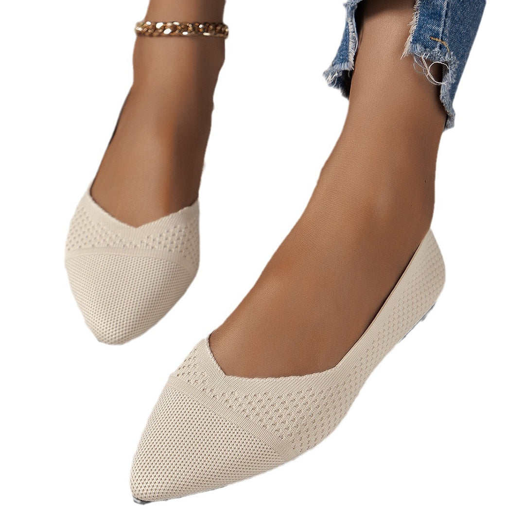 Damen elegante spitze Ballerinas mit atmungsaktivem Obermaterial EB