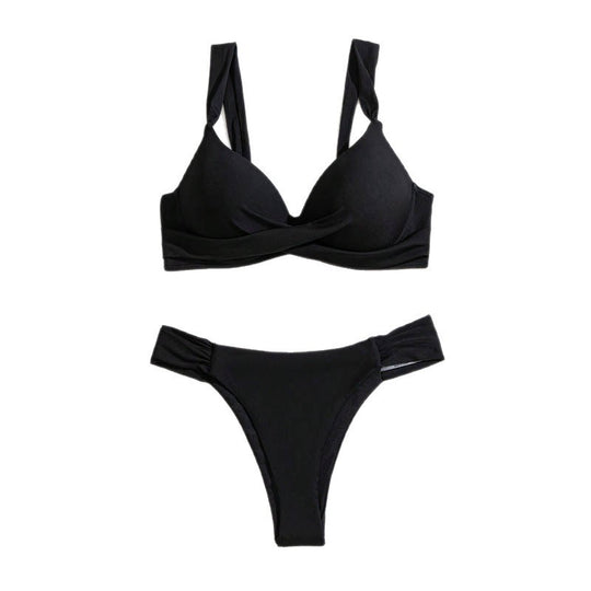 Damen Bikiniset mit elegantem Wickeldetail EB