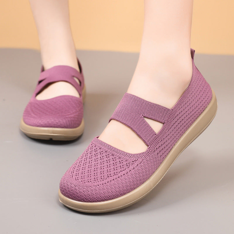 Damen Atmungsaktive Freizeitschuhe mit elastischem Design EB