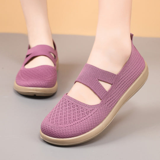 Damen Atmungsaktive Freizeitschuhe mit elastischem Design EB