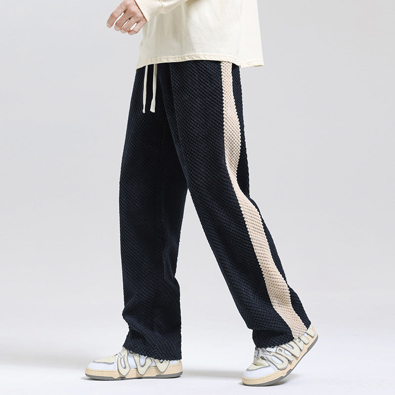 Damen Freizeithose mit strukturiertem Gewebe und seitlichem Streifen EB