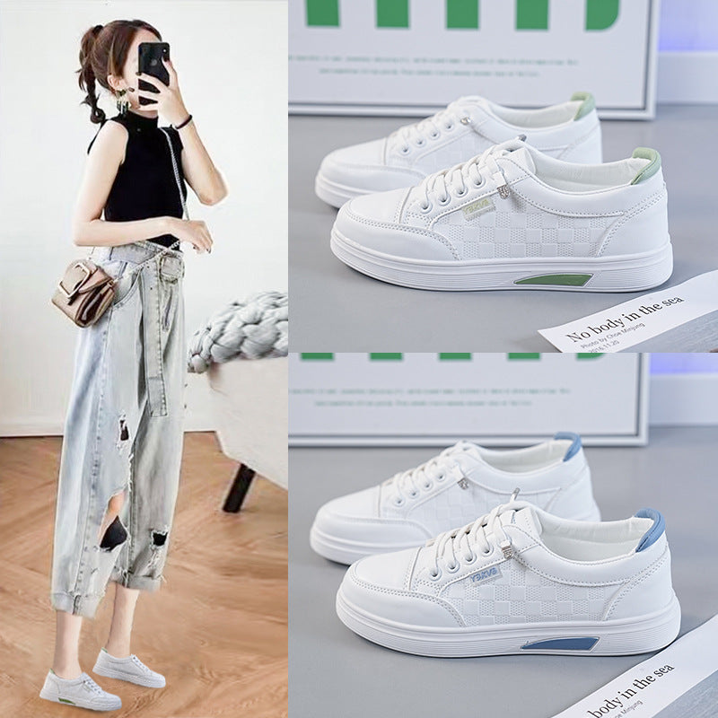 Damen Sneakers mit modernem Karo-Design und bequemem Dämpfungselement EB