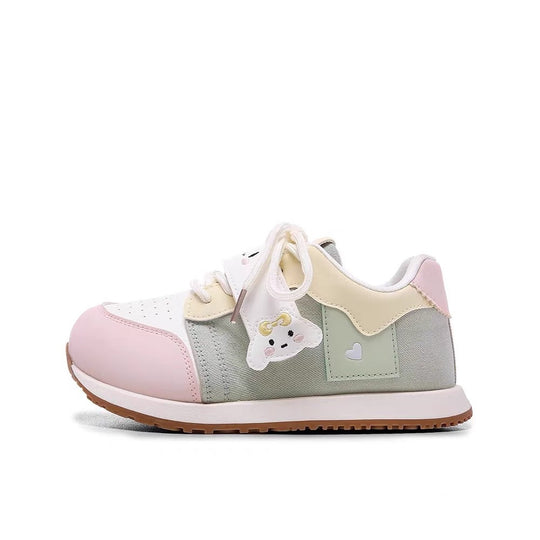 Damen Kindersneaker mit niedlichem Tierdesign und praktischem Klettverschluss EB