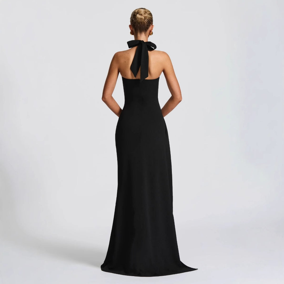 Damen Elegantes Abendkleid mit raffiniertem Schlitz und trägerlosem Design EB