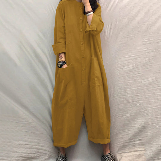 Damen Jumpsuit mit praktischen Taschen und lässigem Schnitt EB
