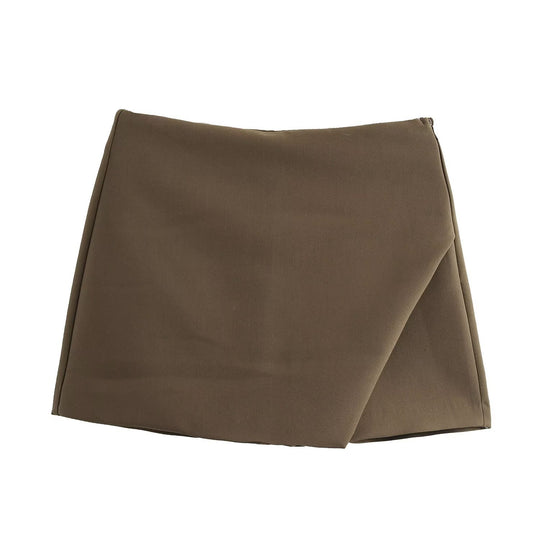 Damen modische Wickel-Shorts aus hochwertigem, elastischem Material EB