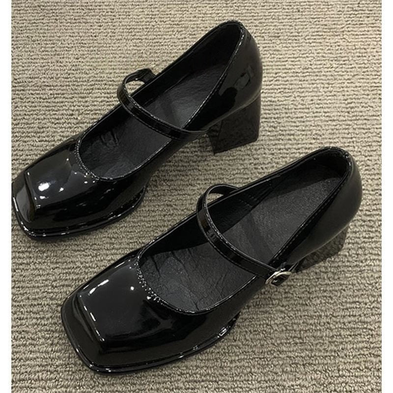Damen elegante Plateau-Pumps mit modischem Riemchen EB