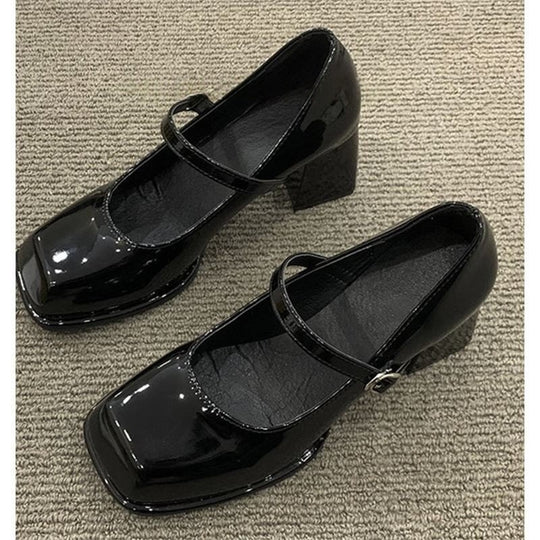 Damen elegante Plateau-Pumps mit modischem Riemchen EB