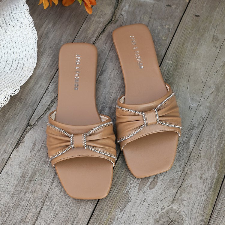 Damen Moderne Sandaletten mit elegantem Schleifen-Design EB
