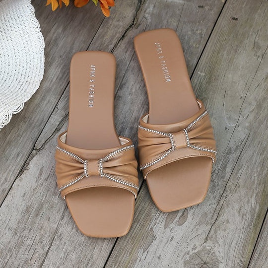 Damen Moderne Sandaletten mit elegantem Schleifen-Design EB