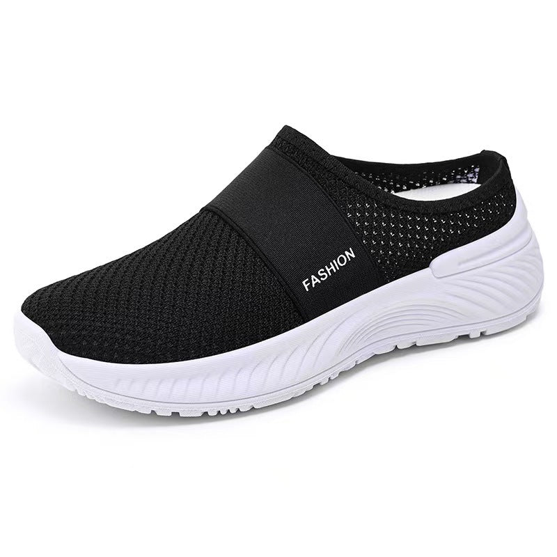 Damen Bequeme Slip-On Freizeitschuhe mit elastischem Riemen EB