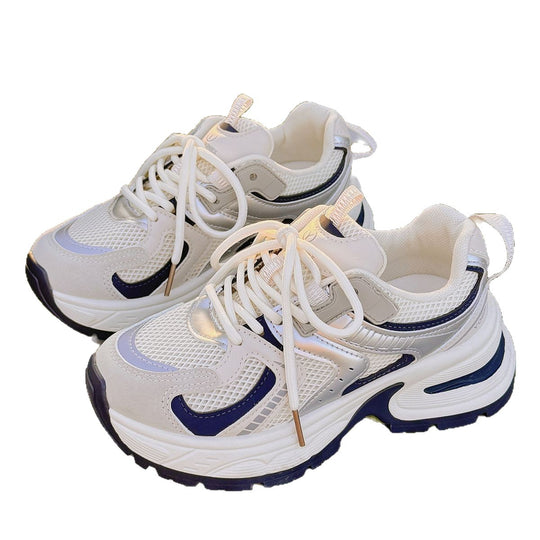 Damen Sportliche Sneakers mit atmungsaktiver Mesh-Oberfläche und modischer Silhouette EB