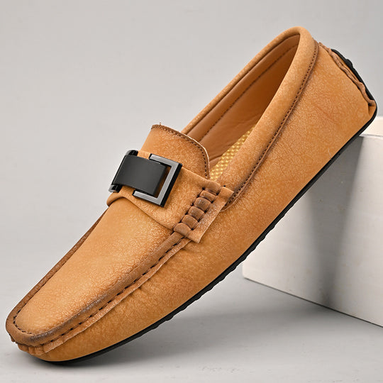 Herren Elegante Mokassins mit modischer Schnalle EB
