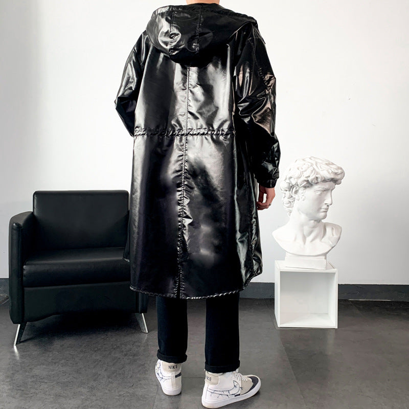 Herren reflektierende Regenjacke mit verstellbarem Kapuzenbereich und praktischen Taschen EB