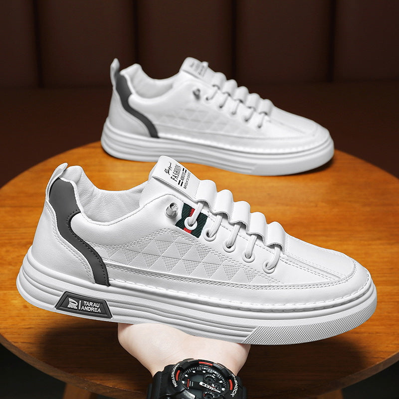 Damen modische Sneakers mit stabiler Plateausohle und strukturiertem Obermaterial EB