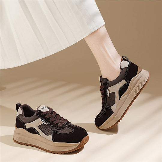 Damen Sportliche Sneaker mit dämpfender Laufsohle und atmungsaktiver Oberfläche EB