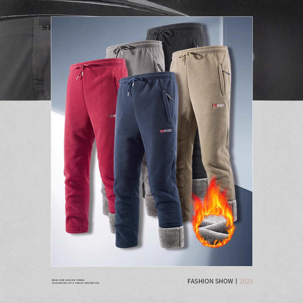 Herren Thermo‑Fleecehose mit hochfloriger Sherpa‑Innenfütterung und Reißverschlusstaschen EB