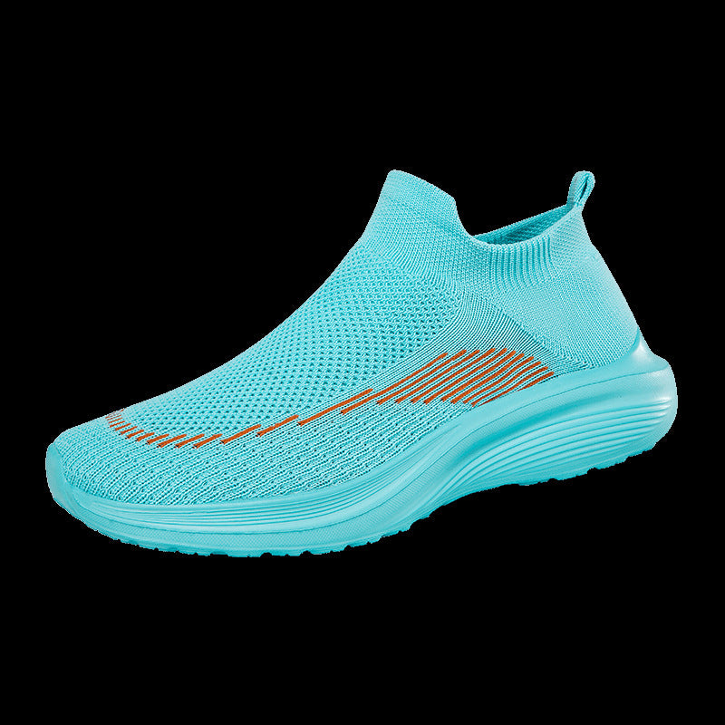 Damen Atmungsaktive Sport Sneakers mit flexiblem Strick-Obermaterial EB