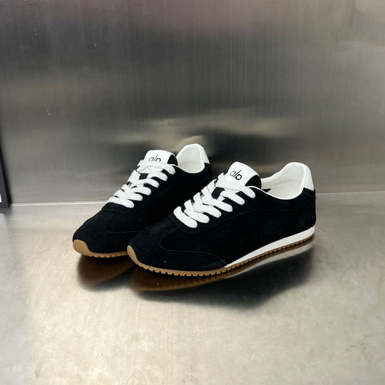 Damen Sportive Sneakers aus hochwertigem Wildleder mit rutschfester Sohle EB