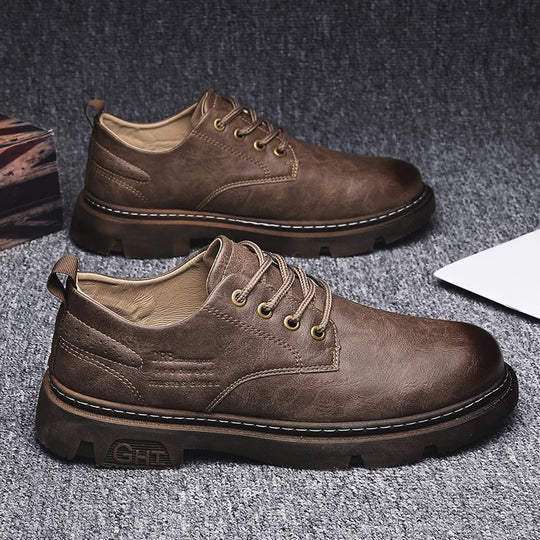 Herren Schnürschuhe aus hochwertigem Leder mit rutschfester Sohle EB
