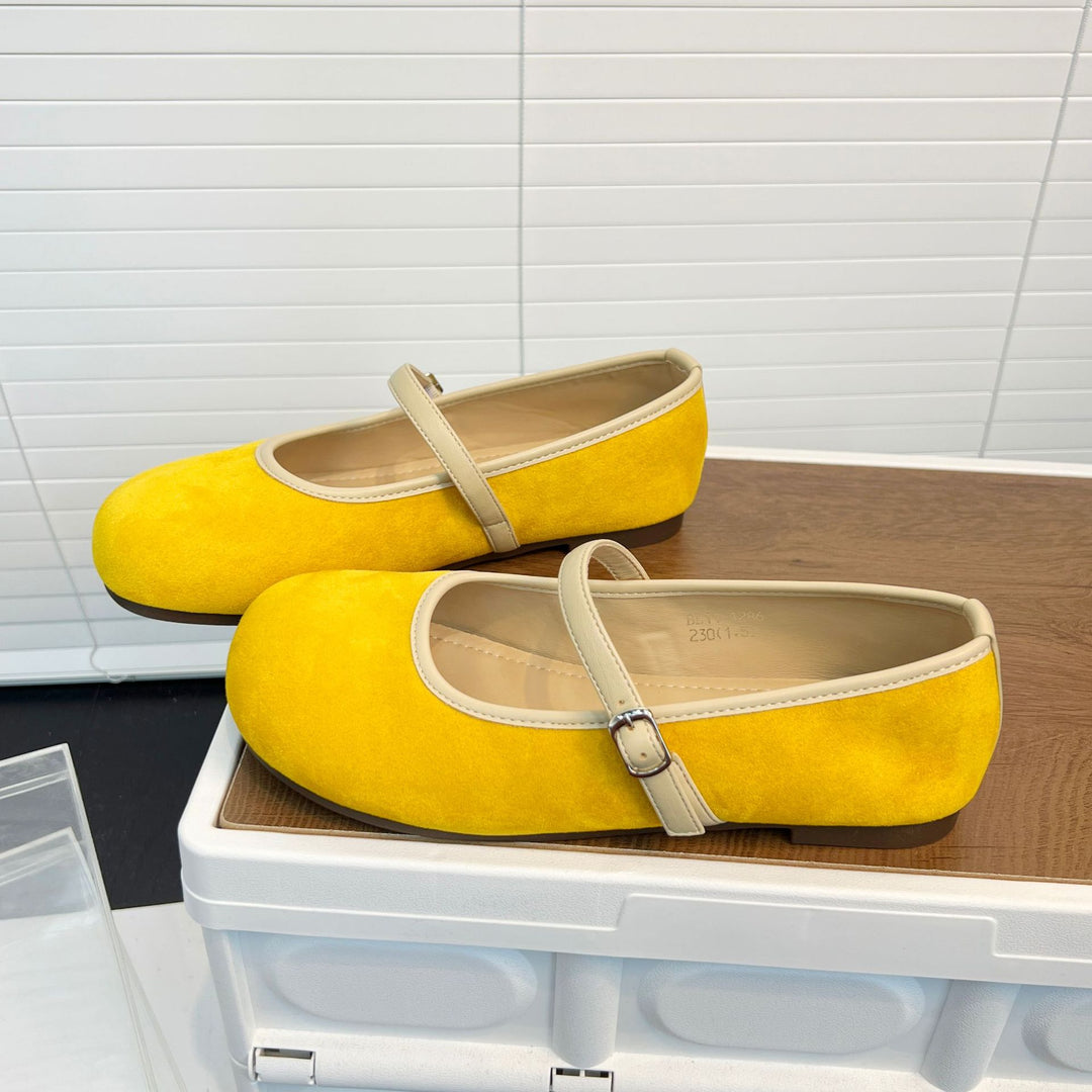 Damen elegante Mokassins mit modischem Riemen und komfortablem Fußbett EB