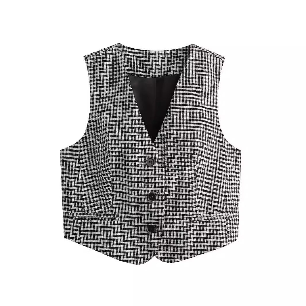 Damen Elegante Taillierte Weste EB