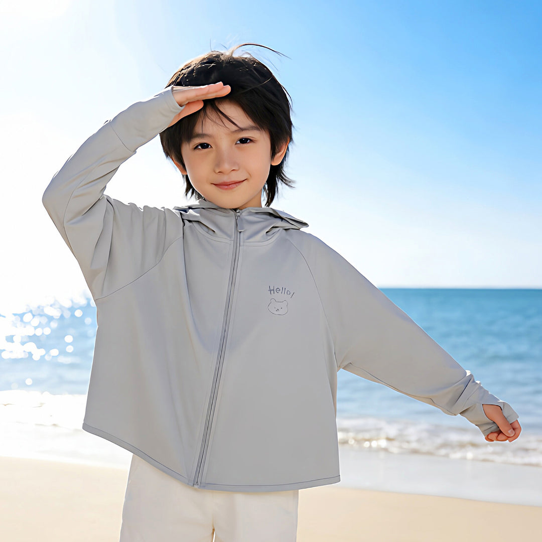 Jungen Funktionsjacke mit UV-Schutz und Kapuze EB