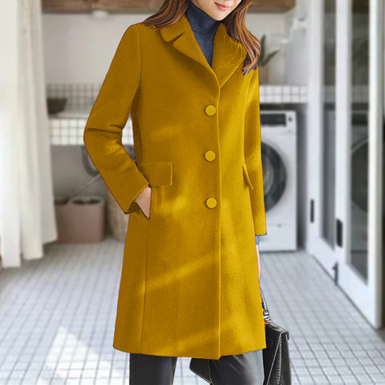 Damen klassischer Wollmantel EB