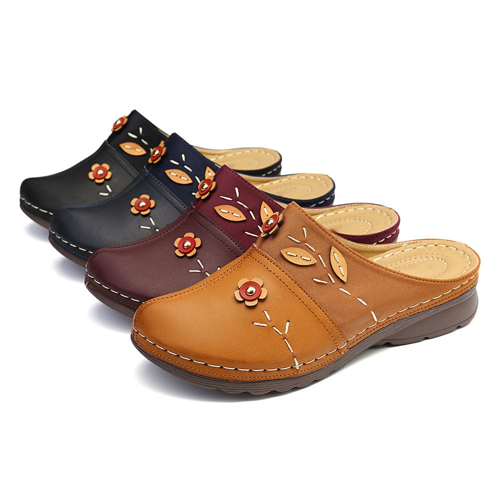 Damen bequemes Clogs mit floralem Design und ergonomischer Fußbettgestaltung EB