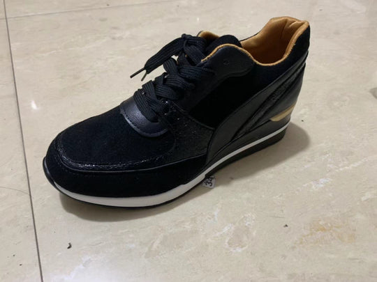 Damen nan Keil-Sneaker mit innenliegender Keilsohle und Materialmix EB
