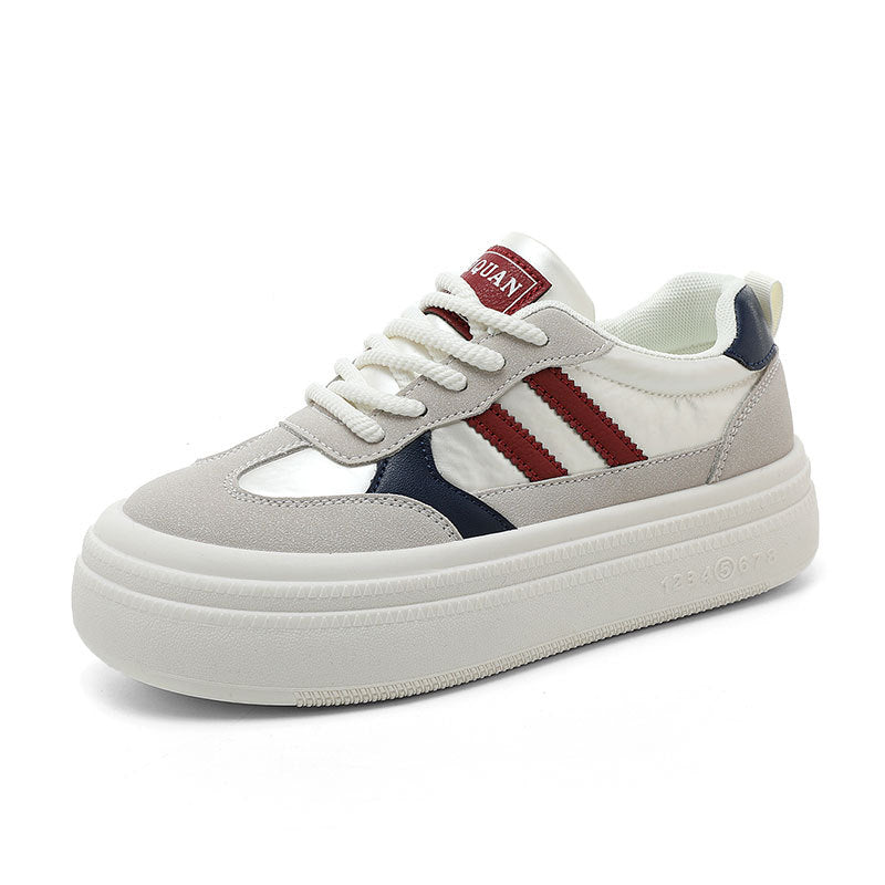 Damen Sneakers mit modischem Plateausohlen-Design und atmungsaktiver Oberfläche EB