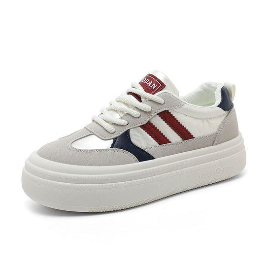Damen Sneakers mit modischem Plateausohlen-Design und atmungsaktiver Oberfläche EB