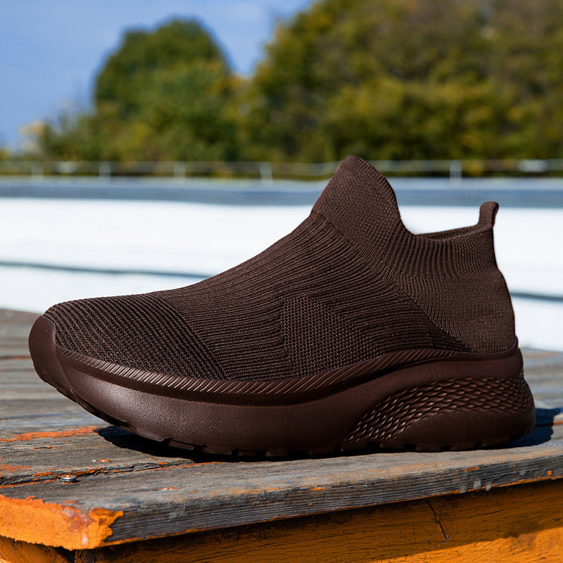 Damen Stricksneaker mit elastischem Schaft und dämpfender Sohle EB