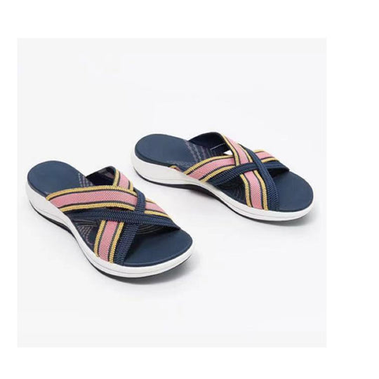 Damen komfortable Riemchen-Sandalen mit verstellbarem Design EB