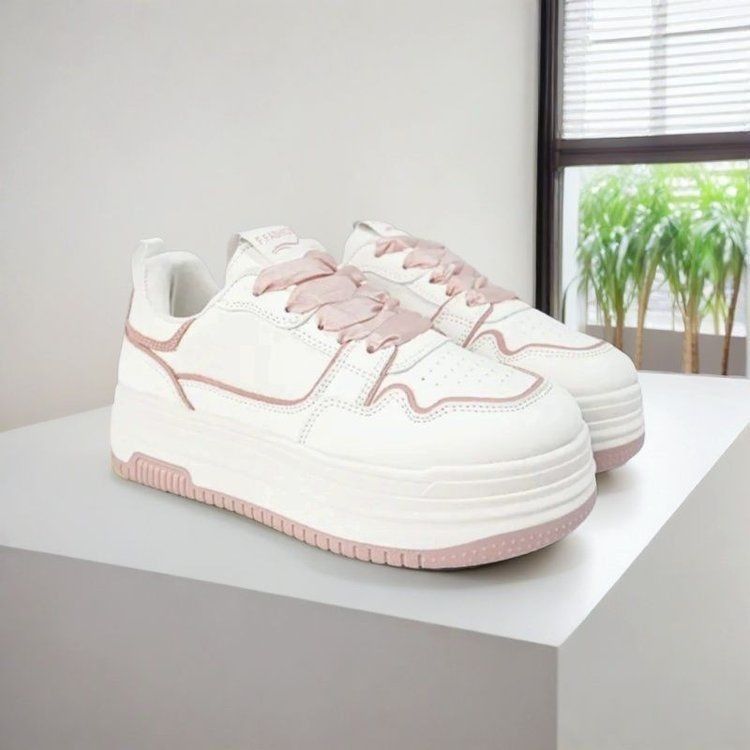 Damen Sportliche Plateau-Sneaker mit bequemer Dämpfung EB
