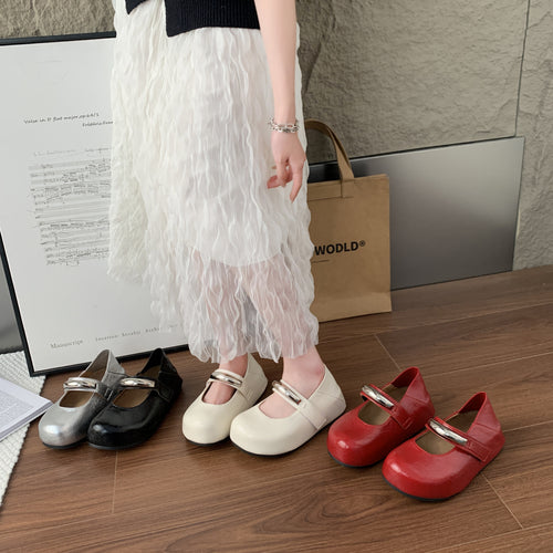 Damen Klassische Mary Jane Schuhe mit verstellbarem Riemen EB