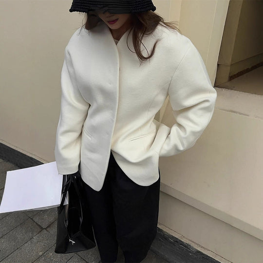 Damen lässiger Blazer aus hochwertigem Material EB