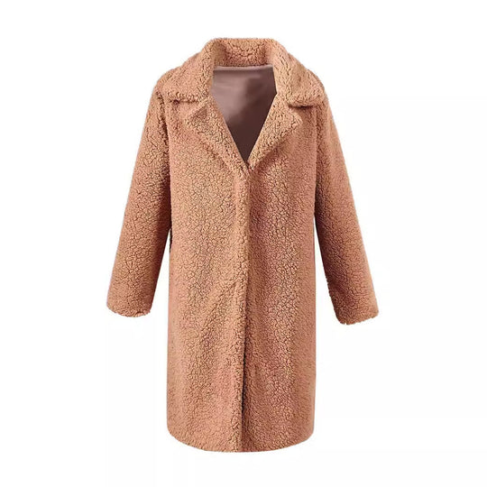 Damen Kuscheliger Teddy-Mantel EB
