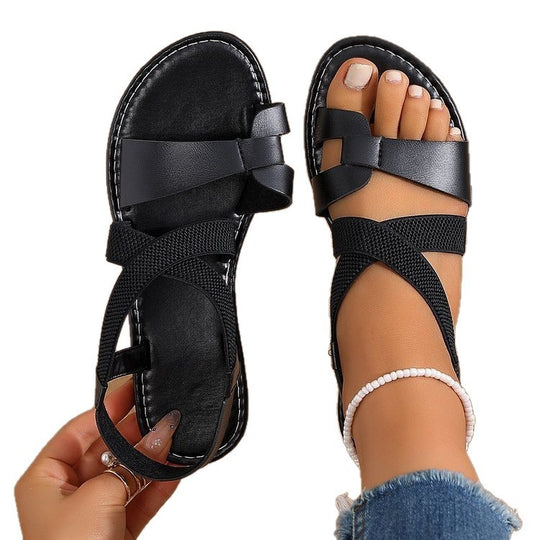 Damen modische Sandalen mit elegantem Riemendesign EB