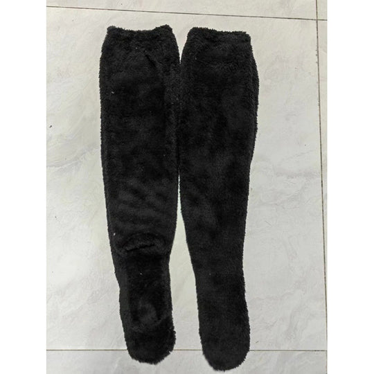 Damen Kuschelige Overknee-Socken aus weichem Fleece EB