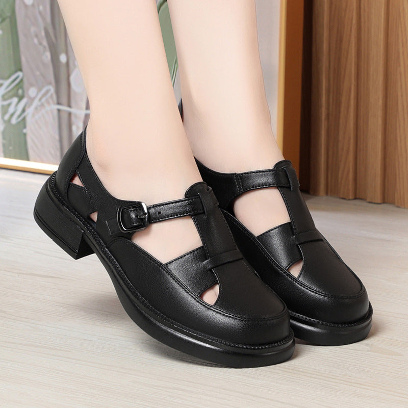 Damen Komfortable Schnürsandalen mit modischem Riemendesign EB