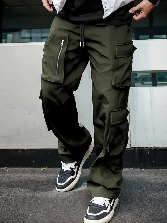 Herren Cargo-Hose mit multifunktionalen Taschen und modernem Schnitt Hedi-Mode